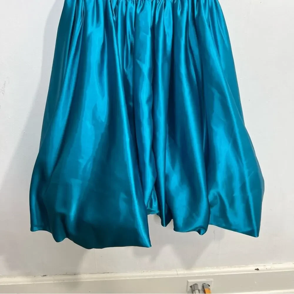 Vintage Dessy Creations Velvet Satin Bubble Skirt Gown Dress Size Medium